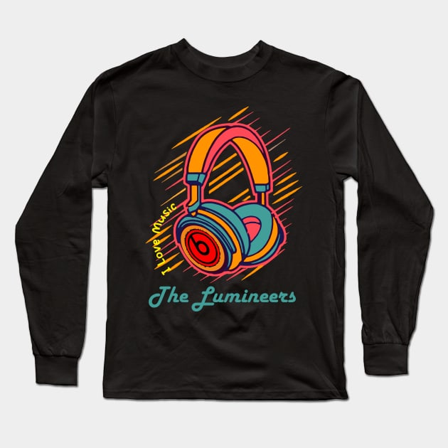 The Lumineers Exclusive Design Long Sleeve T-Shirt by PREMAN PENSIUN PROJECT